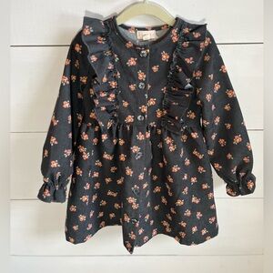 Btween Floral Ruffle Kids Dress